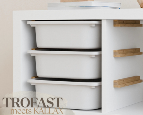 Trofast Schienen: Halterung für das Kallax Regal von Ikea