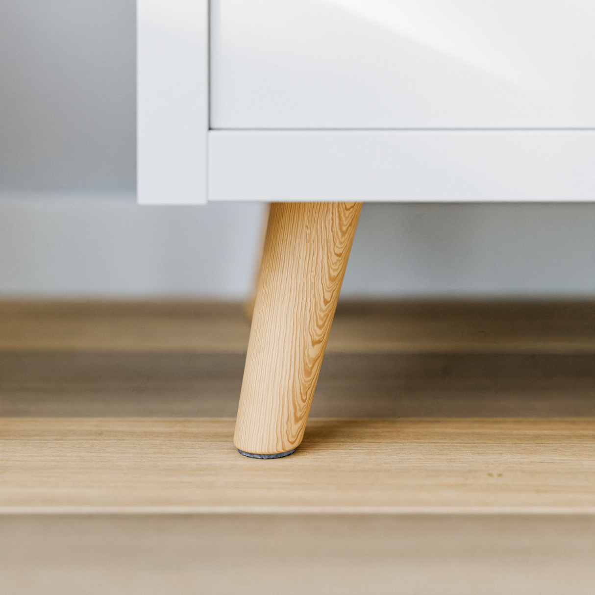 4 x Möbelfüße Regalbeine passend für Ikea Kallax Regal - Buchenoptik, 15 & 20cm Möbelfüße Clutter Cover