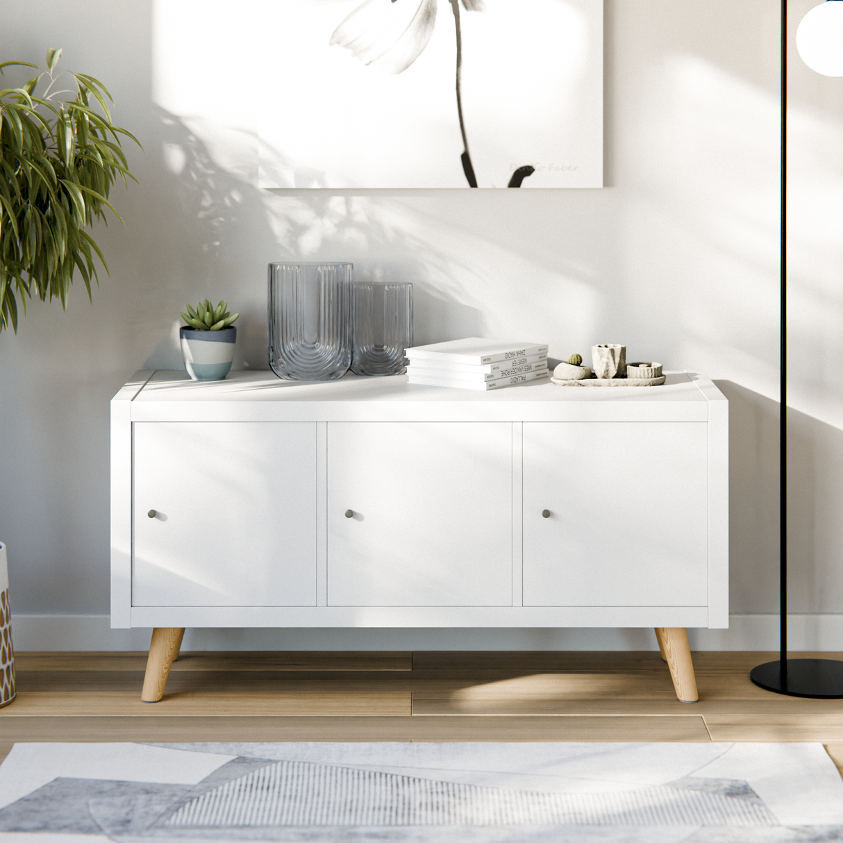 4 x Möbelfüße Regalbeine passend für Ikea Kallax Regal - Buchenoptik, 15 & 20cm 15cm Möbelfüße Clutter Cover