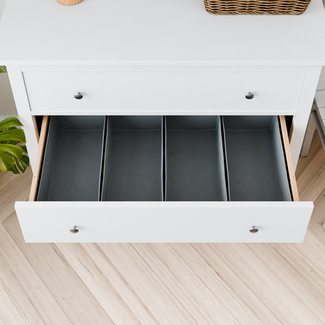 4er-Set Schubladen-Organizer für IKEA Hemnes Kommode, 42 x 20,5 x 13cm Box Kiste Clutter Cover