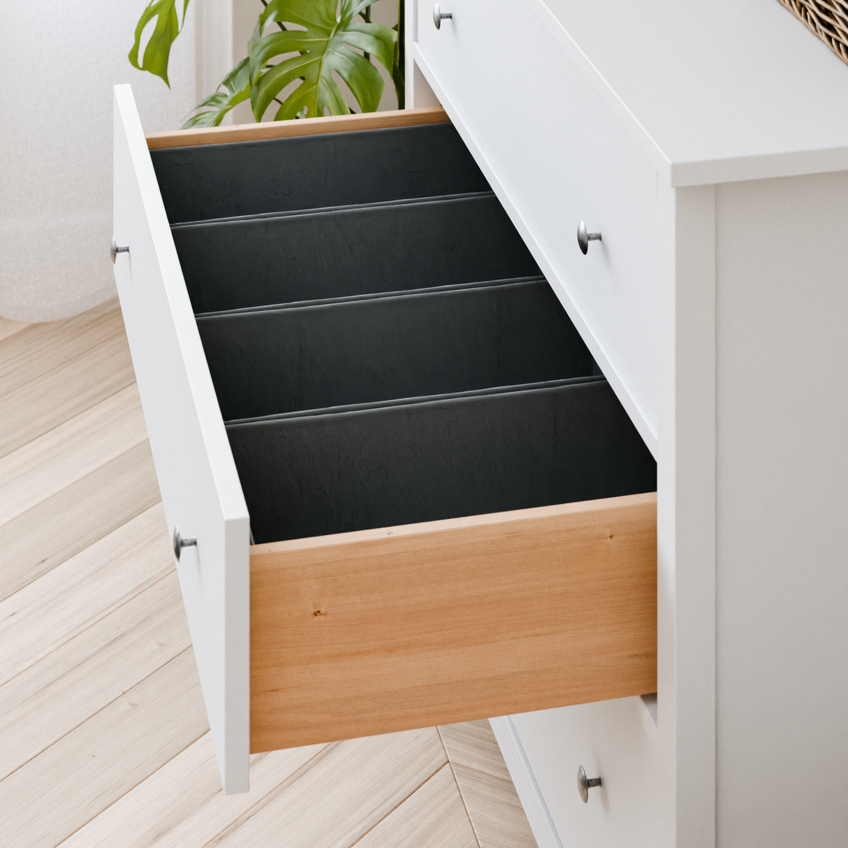 4er-Set Schubladen-Organizer für IKEA Hemnes Kommode, 42 x 20,5 x 13cm Box Kiste Clutter Cover