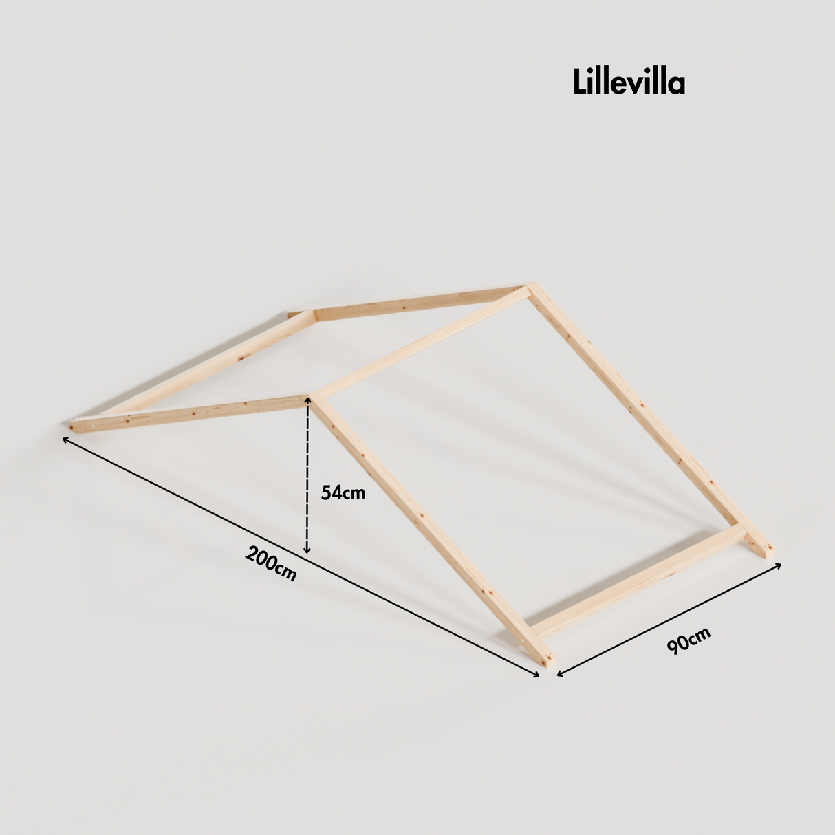 Dach „Lillevilla“ für IKEA Kura Bett, Matratze unten Holzdach für Kura Clutter Cover