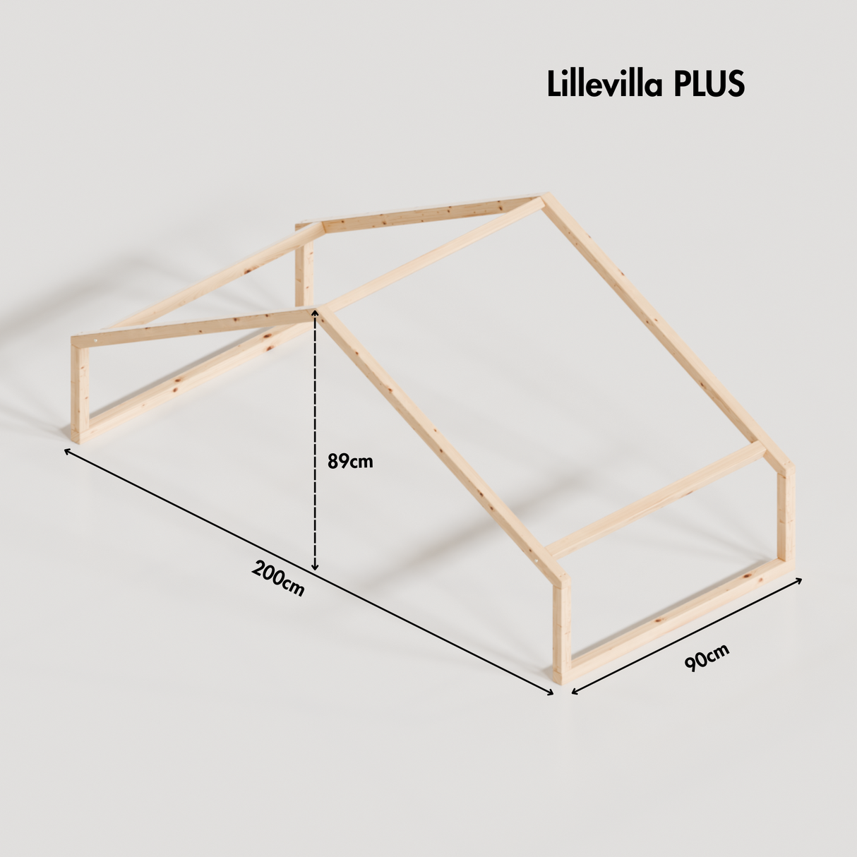 Dach „Lillevilla“ PLUS für IKEA Kura Hochbett Holzdach für Kura Clutter Cover