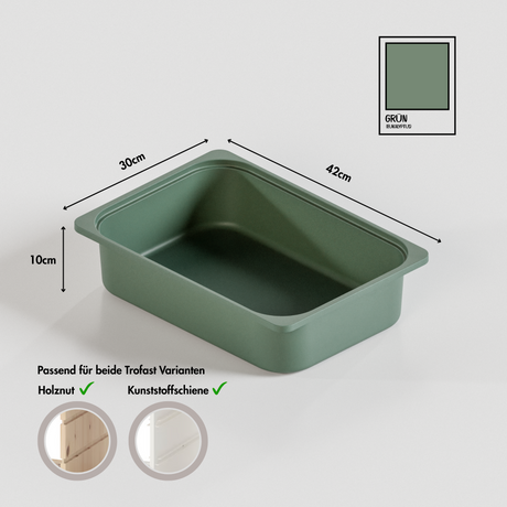 Box "TRÖVI" in Eukalyptus - 42 x 30 x 10cm, passend für Trofast Regale Trofast Box Clutter Cover