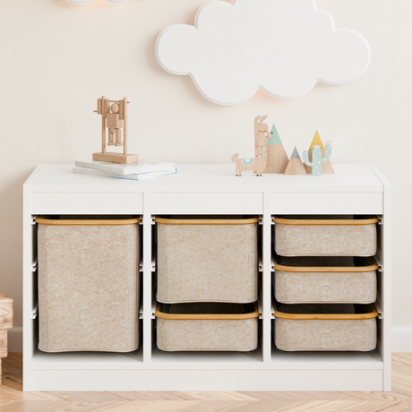 Box für IKEA Trofast Regal in Beige - verschiedene Größen Trofast Box Clutter Cover