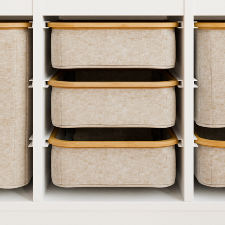 Box für IKEA Trofast Regal in Beige - verschiedene Größen Trofast Box Clutter Cover