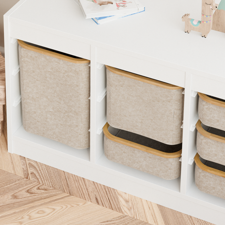 Box für IKEA Trofast Regal in Beige - verschiedene Größen Trofast Box Clutter Cover