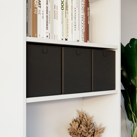 Box für Ikea Billy Regal, faltbare Stoffbox, Kiste - Anthrazit Box Kiste Korb Clutter Cover