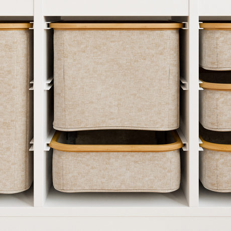 Box für IKEA Trofast Regal in Beige - verschiedene Größen Trofast Box Clutter Cover