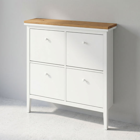 Holzplatte für IKEA Gullaberg Schuhschrank 105 x 22cm im Stil Artisan Eiche, passend für Flurschrank mit 4 Fächern Holzplatte Clutter Cover