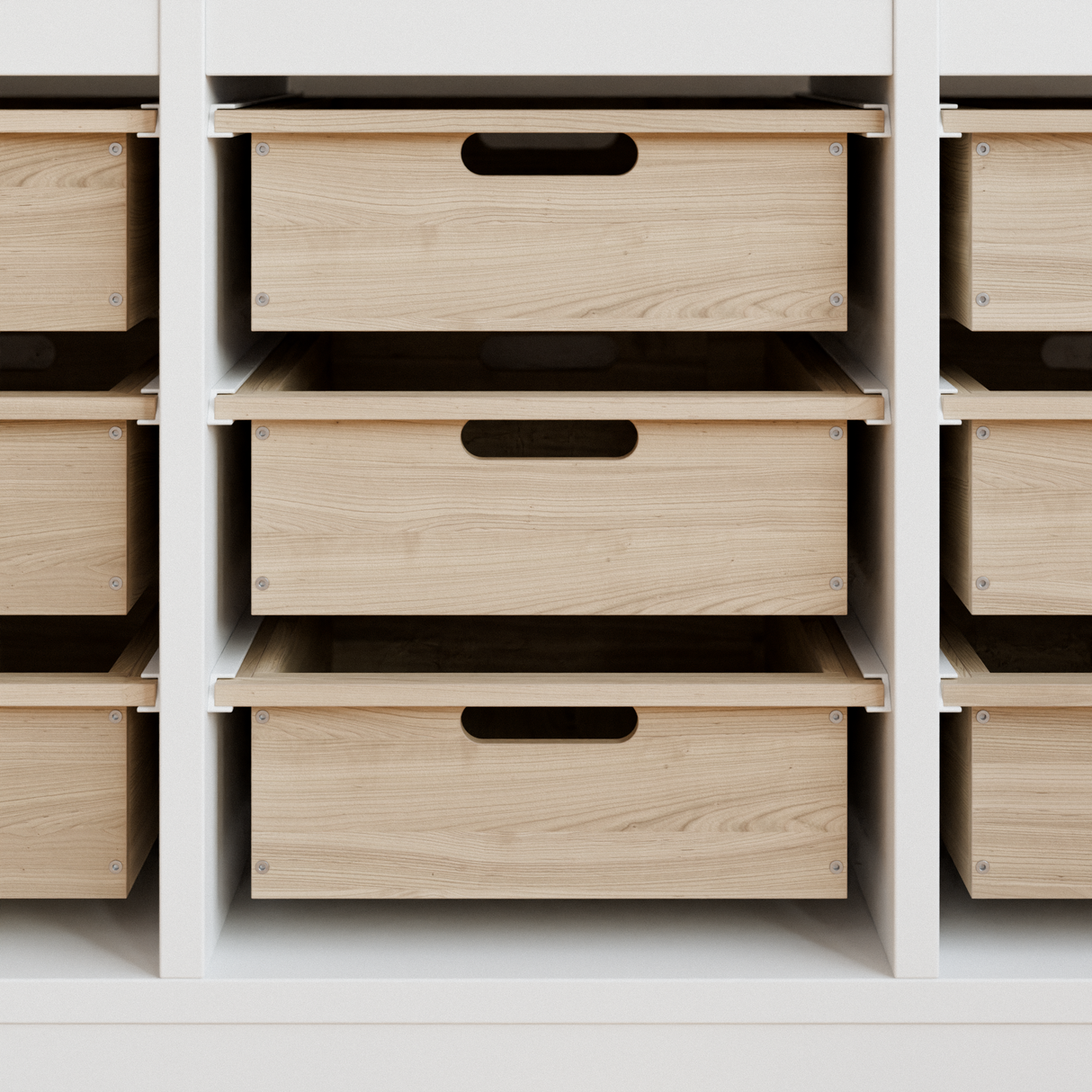 Holzkiste "TROVÄ" 42 x 30cm, Box aus Holz für IKEA Trofast Regal, verschiedene Höhen Trofast Box Clutter Cover