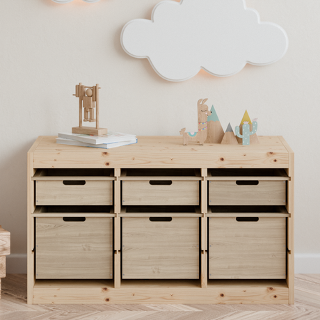 Holzkiste "TROVÄ" 42 x 30cm, Box aus Holz für IKEA Trofast Regal, verschiedene Höhen Trofast Box Clutter Cover