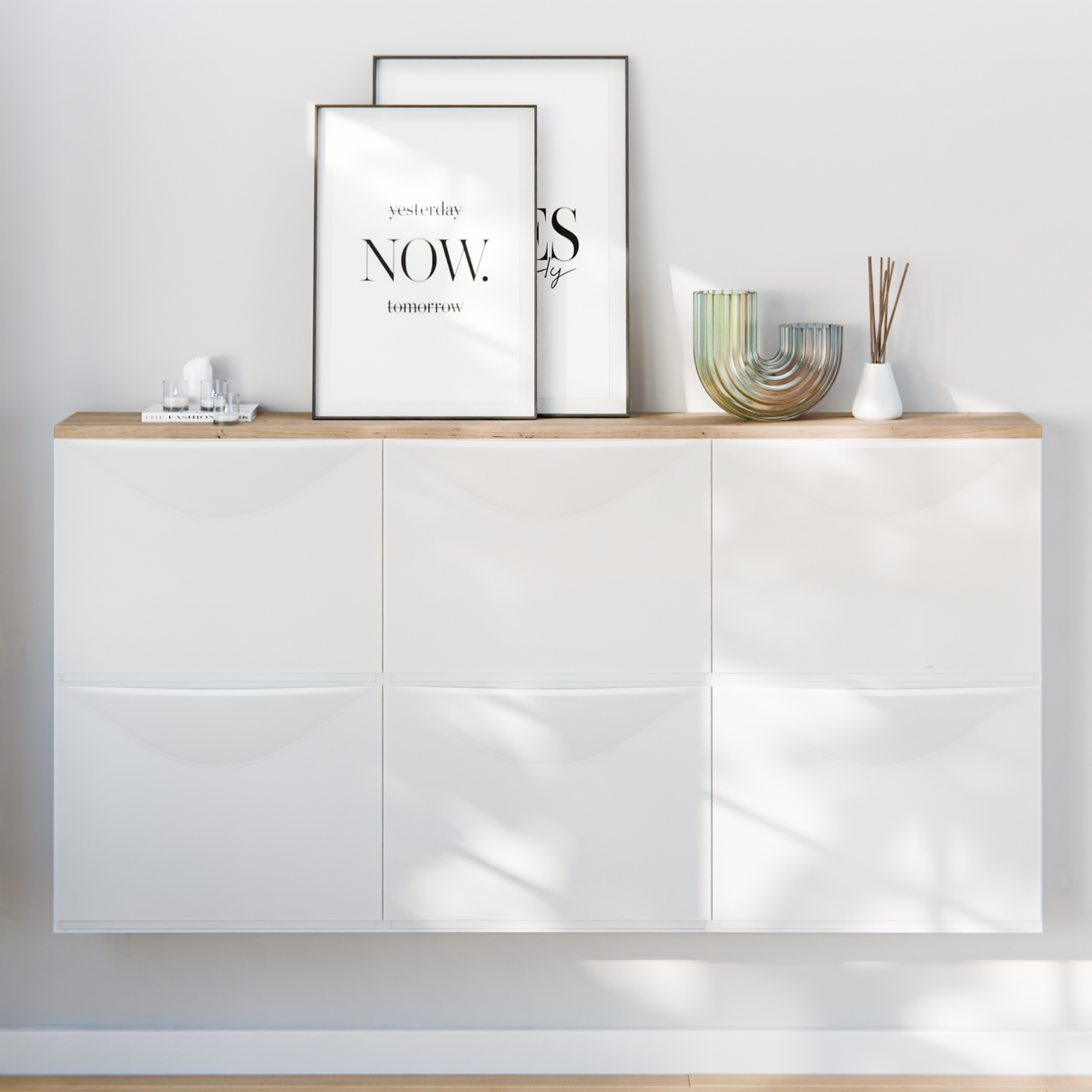 Holzplatte für IKEA Trones Schuhschrank, Eiche - 1er, 2er und 3er Trones Deckplatte Holzplatte Clutter Cover