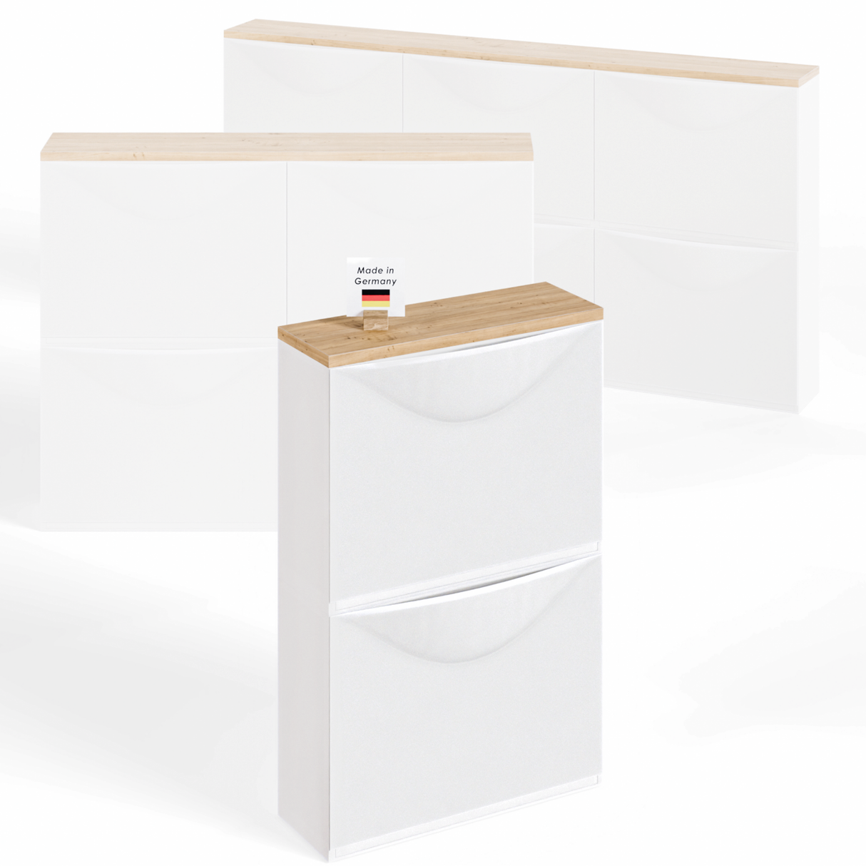 Holzplatte für 1 IKEA Trones Schuhschrank, Eiche - Deckplatte 51,3 x 15,9cm Holzplatte Clutter Cover