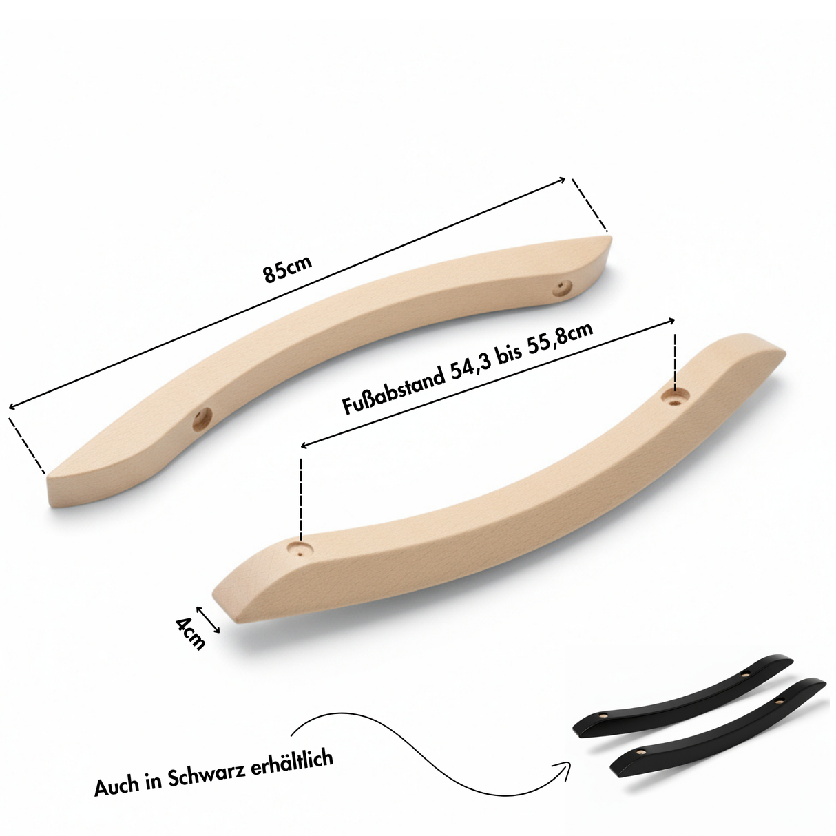 Kufen für IKEA Strandmon Sessel - Umbauset für Schaukelstuhl Möbelfüße Clutter Cover