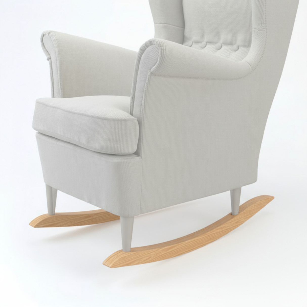 Kufen für IKEA Strandmon Sessel - Umbauset für Schaukelstuhl Möbelfüße Clutter Cover