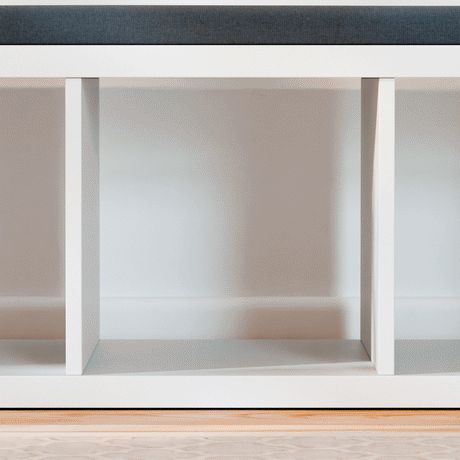 Ikea Kallax Halterung für Trofast Boxen Schienensystem mit passenden Kisten Kallax Einsatz Clutter Cover