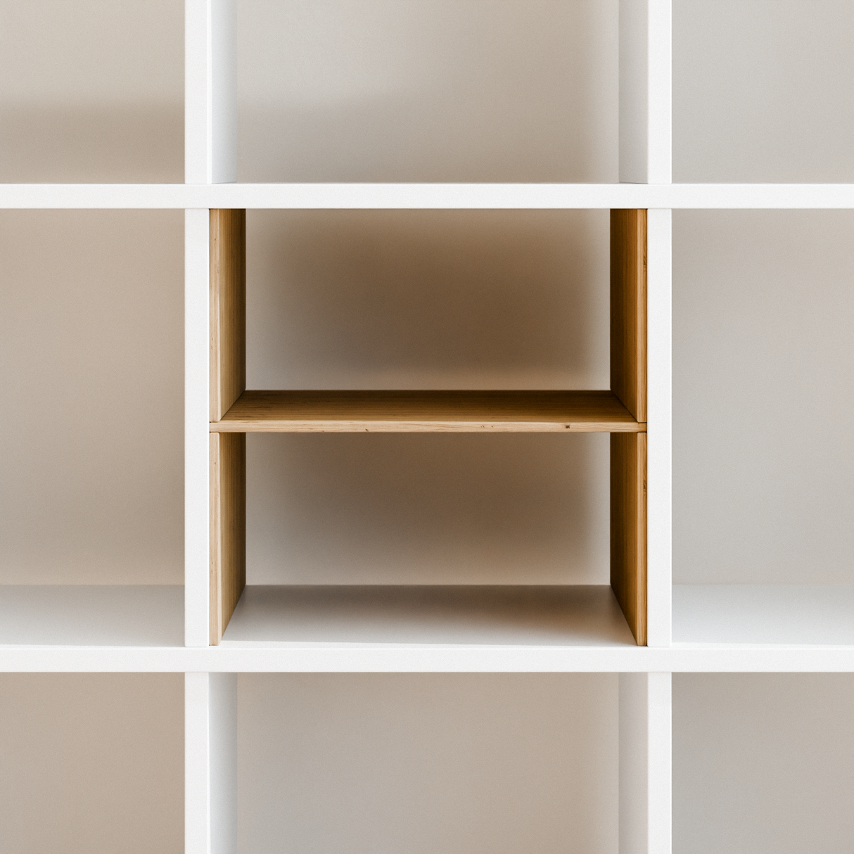 Fachteiler für IKEA Kallax Regal, verschiedene Varianten Eiche Classic Fachteiler Clutter Cover