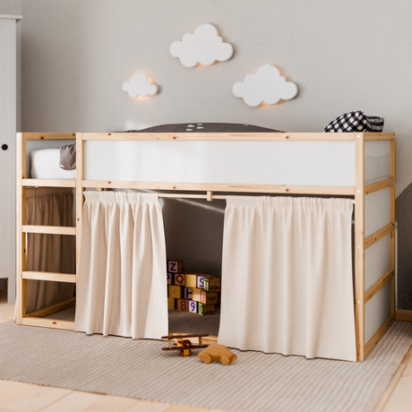 Vorhangstange für IKEA Kura Bett mit passendem Vorhang Vorhang Clutter Cover