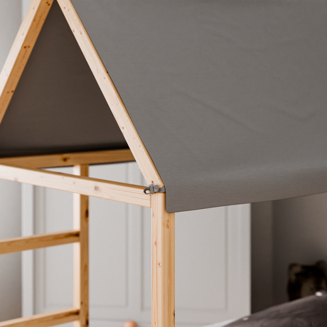 Stoffdach „Lillehus“ für IKEA Kura Bett Stoffdach Clutter Cover