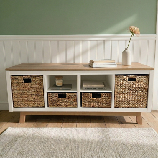 Untergestell für IKEA Kallax Regal 2er, 3er & 4er, Holz Gestell im Stil Eiche Möbelfüße Clutter Cover