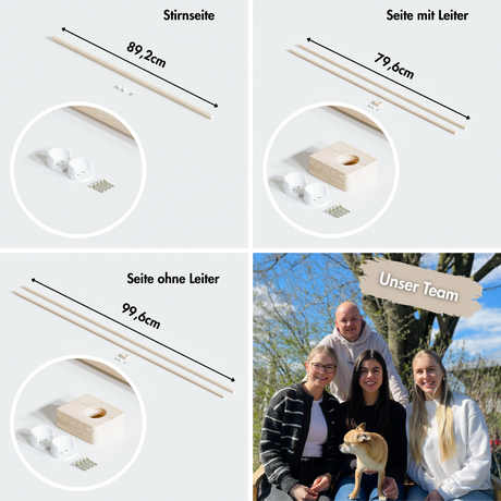 Vorhangstange für IKEA Kura Bett mit passendem Vorhang Vorhang Clutter Cover