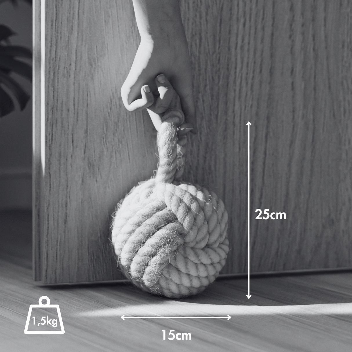 Maritimer Türstopper aus Tauwerk, Ø 15cm, 1.5kg Türstopper Clutter Cover