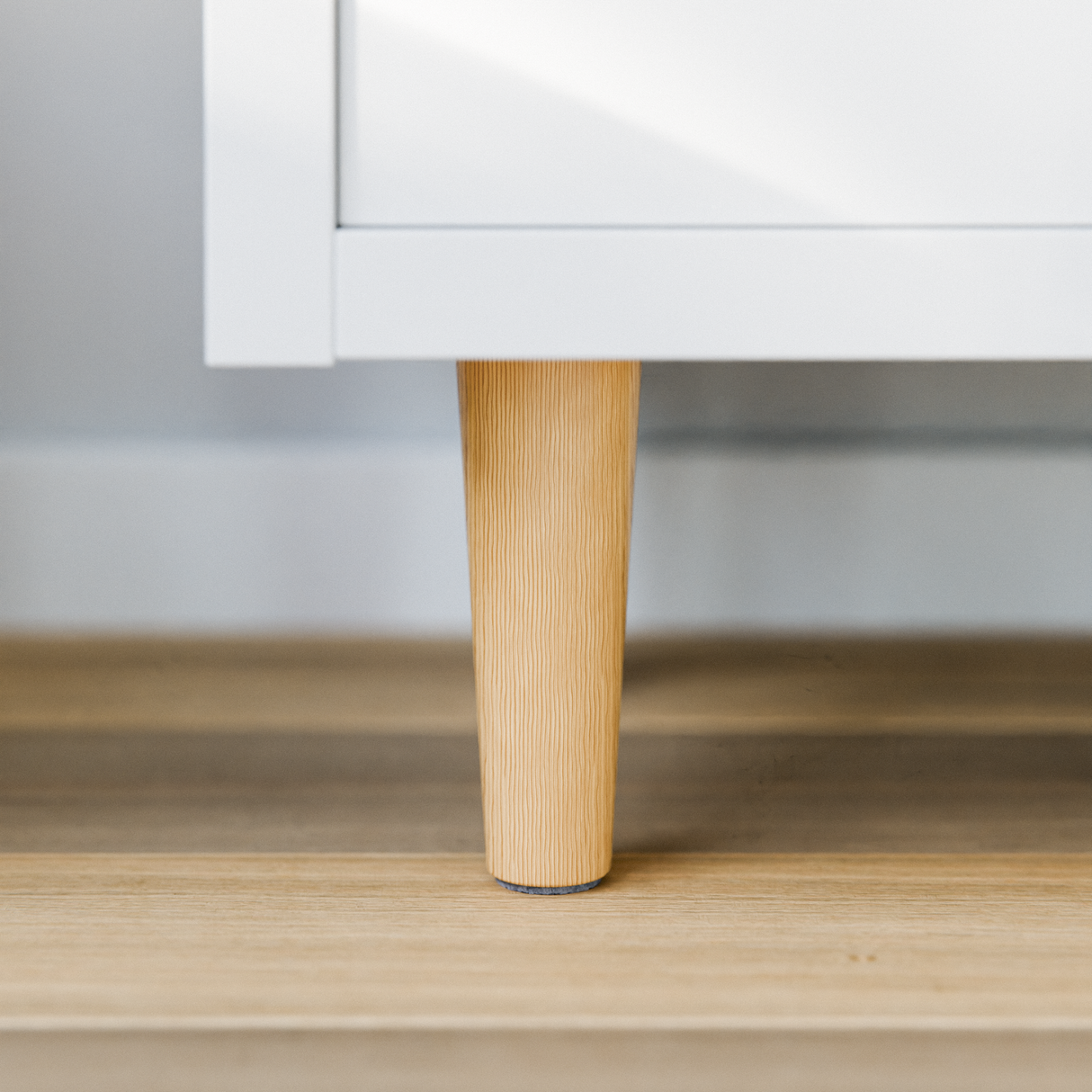 Möbelfüße Regalbeine passend für Ikea Kallax Regal - Buchenoptik, 17cm Höhe Möbelfüße Clutter Cover