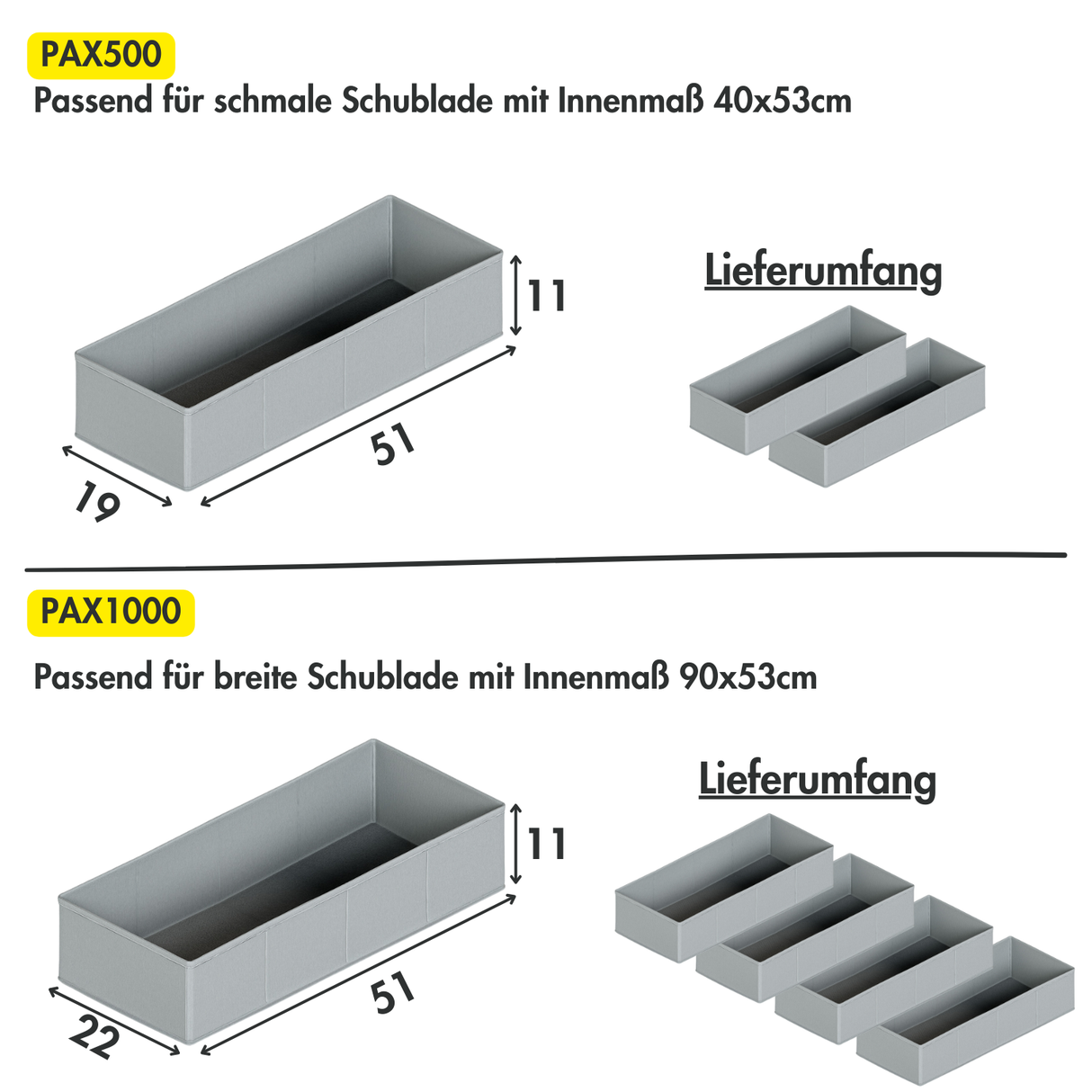 Organizer für PAX Schrank - Schubladen Ordnungssystem für IKEA Kleiderschrank Organizer Clutter Cover