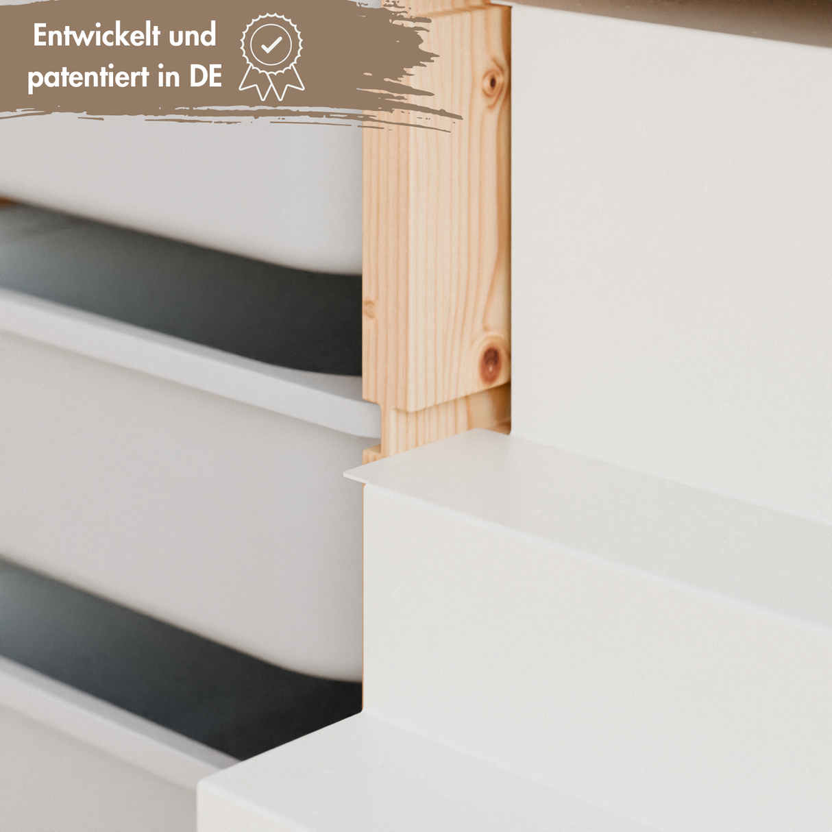 Tonie Regal für IKEA Trofast - Magnetische Treppe zur Aufbewahrung von Tonie Figuren Tonie Regal Clutter Cover