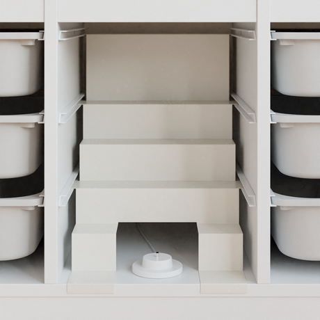 Tonie Regal für IKEA Trofast - Magnetische Treppe zur Aufbewahrung von Tonie Figuren Tonie Regal Clutter Cover