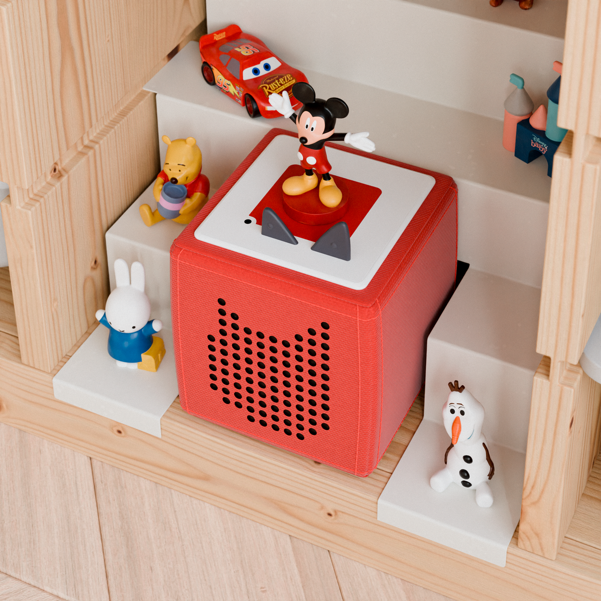 Tonie Regal für IKEA Trofast - Magnetische Treppe zur Aufbewahrung von Tonie Figuren Tonie Regal Clutter Cover