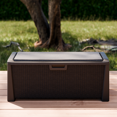 Sitzkissen nach Maß, 4cm starke Sitzauflage in Beige oder Grau, Länge bis 300cm, Breite bis 50cm Sitzauflage Clutter Cover