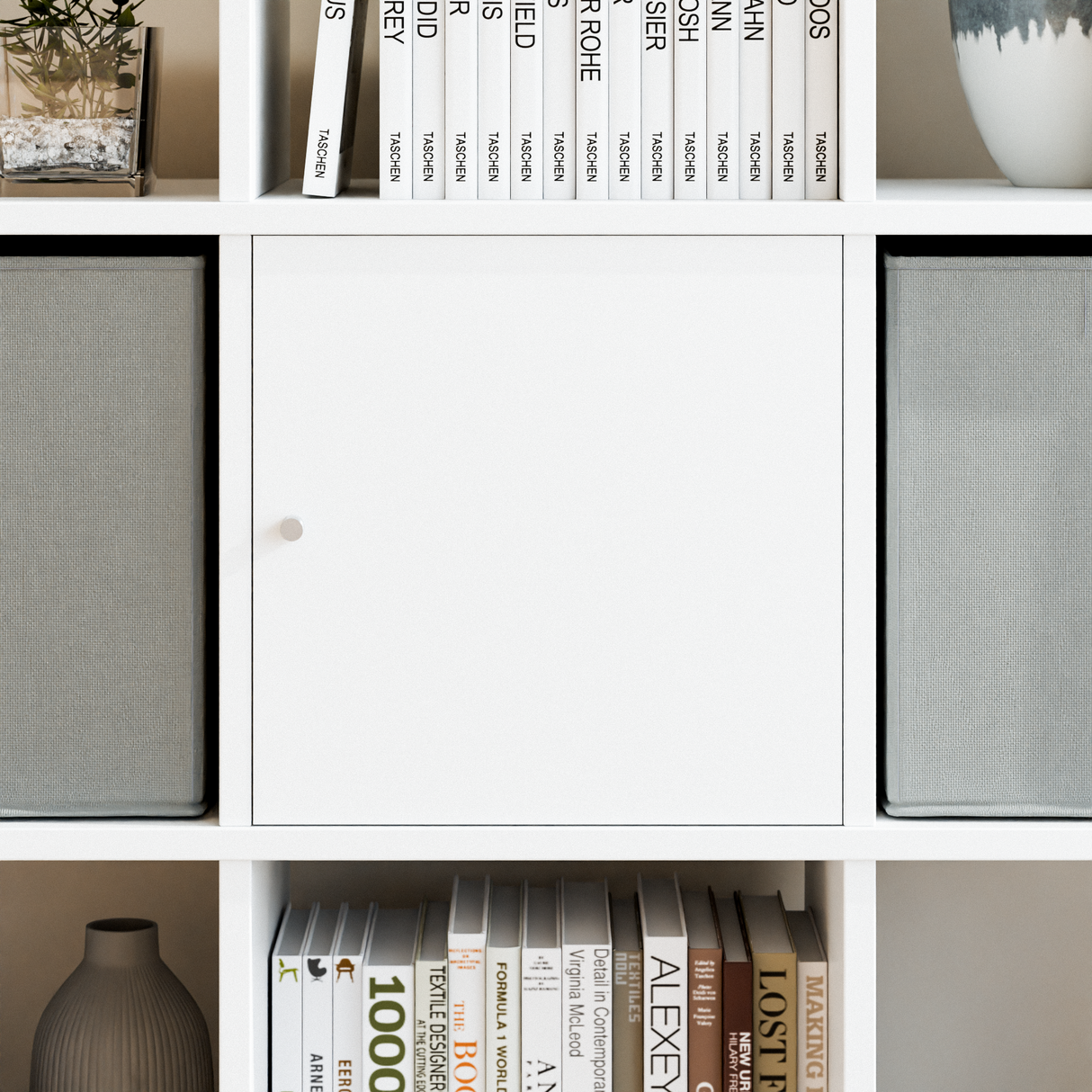 IKEA Kallax Tür mit Einsatz, weiß - 33 x 33cm Tür Clutter Cover