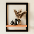 Wandregal mit Metallrahmen Modernes Regal mit Rahmen als Wanddekoration Einzeln Clutter Cover