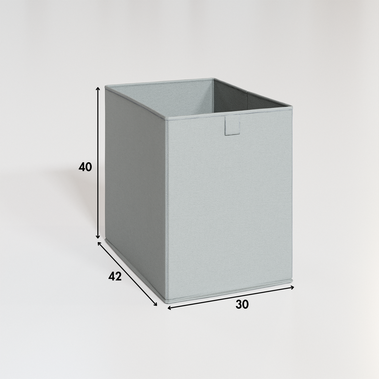 XXL Stoffbox für IKEA Trofast Regal, 30x42x40cm, Große Stoff-Kiste, Grau Box Kiste Korb Clutter Cover