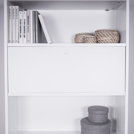 Regaleinsatz Klapptür für Ikea Billy Regal - Weiß
