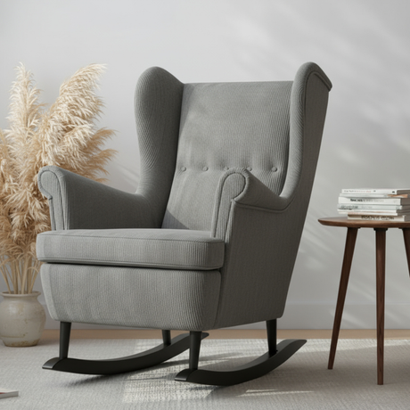 Strandmon Sessel als Schaukelstuhl mit Kufen von Cluttercover