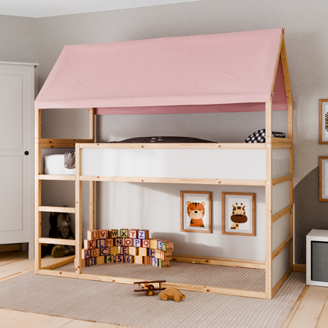 Ikea Kura Zubehör - Cluttercover - Zubehör wie Dächern, Rausfallschutz und Vorhängen passend für IKEA Kura 