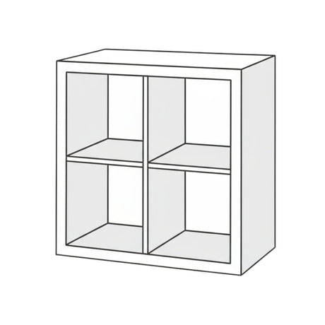 Kallax Einsatz - Cluttercover - Einsätze, Sitzauflagen, Füße und Deckplatten passend fürs IKEA Kallax Regal