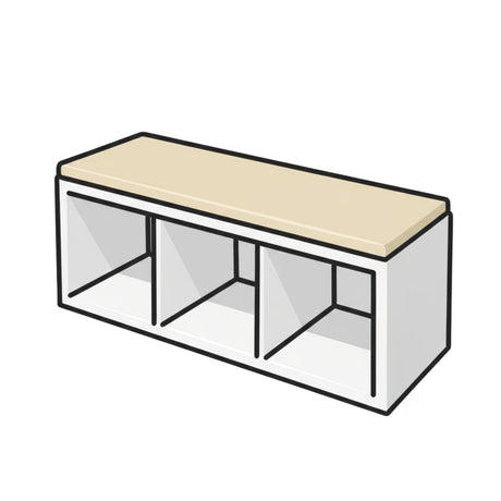 IKEA Sitzkissen - Cluttercover - Sitzkissen als bequemes Upgrade für Deine IKEA Möbel passend für IKEA Kallax und Trofost