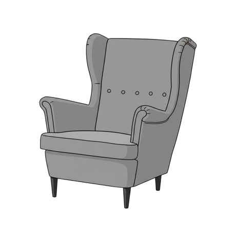 Strandmon Sessel als Schaukelstuhl mit Kufen von Cluttercover