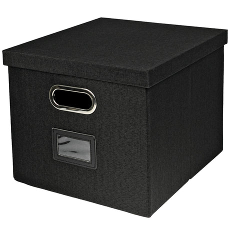 Kallax Box für Hängeregister DIN A4, Stoffbox für Hängemappen, 33 x 37,5 x 28cm Kallax Einsatz Clutter Cover