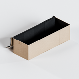 Box für IKEA Kura Bett, Unterbettkommode aus Cord Stoff, 90 x 32 x 27cm - Beige, Grün oder Rosa Box Kiste Korb Clutter Cover