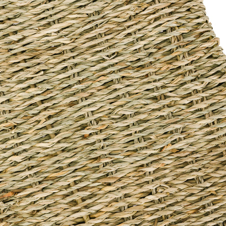 2er Set Korb aus Seegras 30 x 34 x 15cm für halbes Kallax Fach, Flechtkorb Kallax Einsatz Clutter Cover