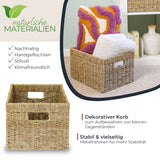 Billy Korb aus Seegras 35 x 25 x 20cm, geflochtener Aufbewahrungskorb Billy Einsatz Clutter Cover