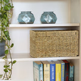 Billy Korb aus Seegras 35 x 25 x 20cm, geflochtener Aufbewahrungskorb Billy Einsatz Clutter Cover