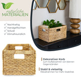 Billy Korb aus Wasserhyazinthe 35 x 25 x 20cm, geflochtener Aufbewahrungskorb Billy Einsatz Clutter Cover