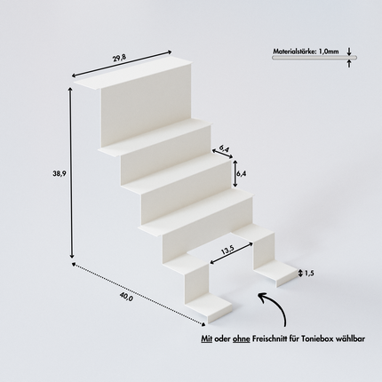 Tonie Regal für IKEA Trofast - Magnetische Treppe zur Aufbewahrung von Tonie Figuren