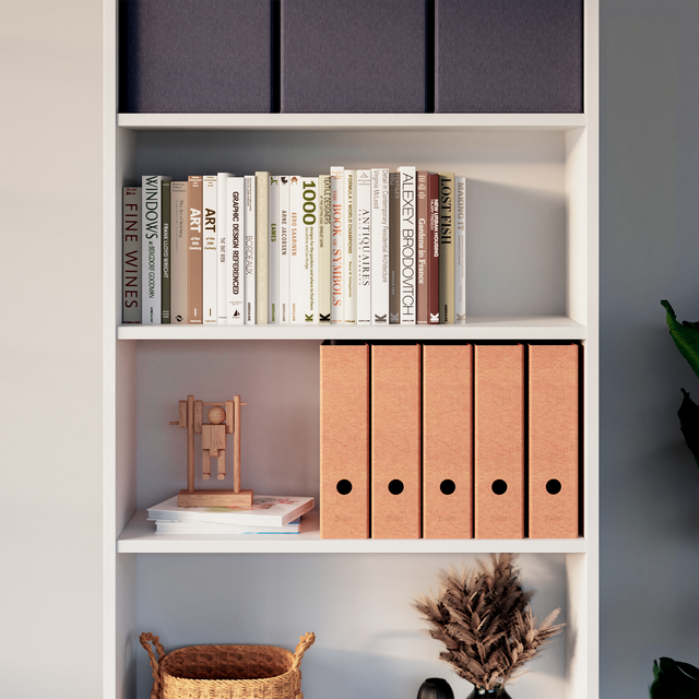 Aktenordner - vegane Ordner als verkürzte Form für IKEA Billy Regal - Clutter Cover